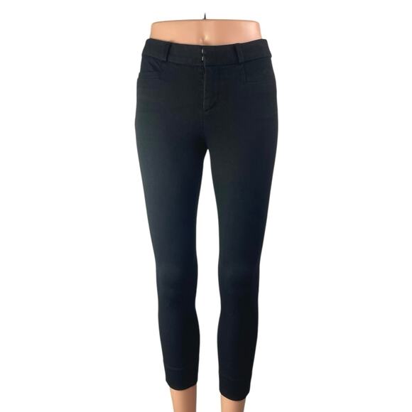 Banana Republic Pants - Banana Republic Sloan Women's Black Mid Rise Skinny Crop Trousers Pants Size 00